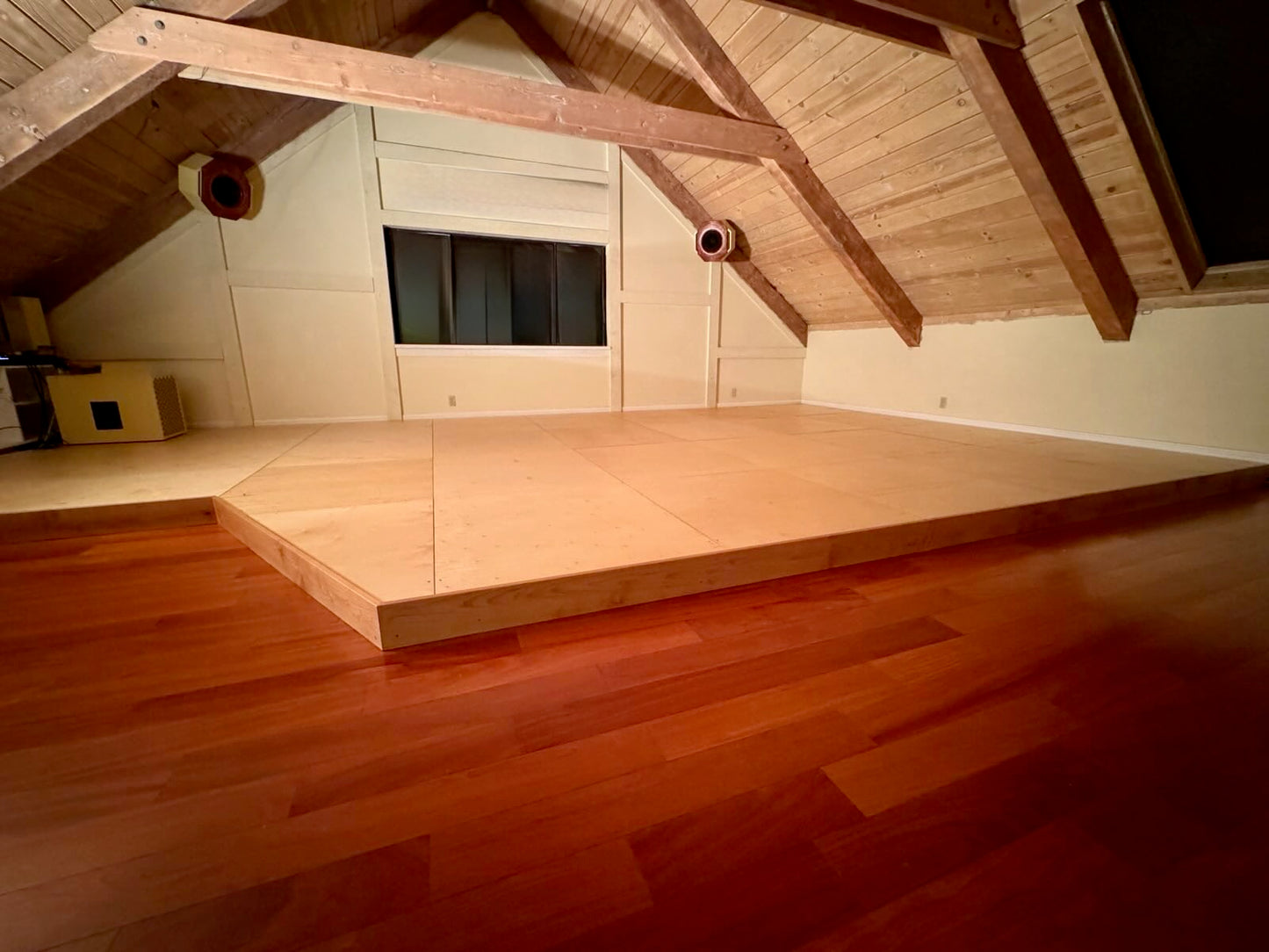 A Crescendo Bass Tile installation in a wellness retreat space.